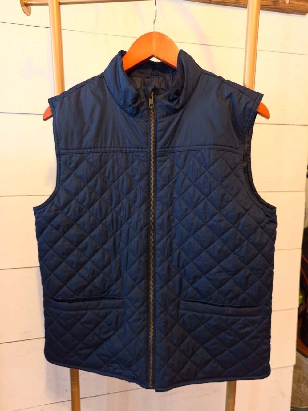 Crewcuts Quilted Vest Size XL Blue Full Zip Puffer Outerwear